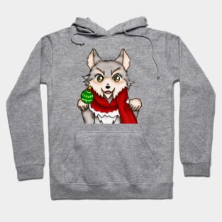 Cute Wolf Drawing Hoodie